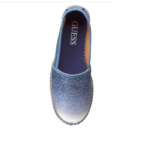 GUESS ‘Rosina’ blue ombré espadrilles flats - Picture 3 of 13